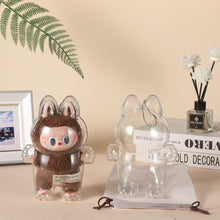 Load image into Gallery viewer, 1Pc Protective Acrylic Storage Case For Plush Dolls Display Bag for Labubu No Doll Acrylic Case Transparent Portable Cable Organizer Box Storage Case
