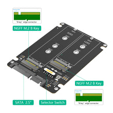 Load image into Gallery viewer, 1PC M.2-mSATA To SATA Solid State SSD To SATA External Disk Box 2-IN-1 Conversion Board External Box
