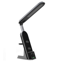 Load image into Gallery viewer, 15W 7-IN-1 Multifunctional Desk Lamp Wireless Charging Foldable Led Eye Protection Desk Lamp Mobile Charger With Alarm Clock
