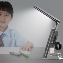 Load image into Gallery viewer, 15W 7-IN-1 Multifunctional Desk Lamp Wireless Charging Foldable Led Eye Protection Desk Lamp Mobile Charger With Alarm Clock
