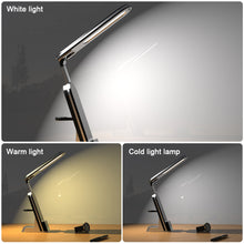 Load image into Gallery viewer, 15W 7-IN-1 Multifunctional Desk Lamp Wireless Charging Foldable Led Eye Protection Desk Lamp Mobile Charger With Alarm Clock
