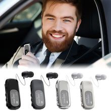 Load image into Gallery viewer, Clip-On Bluetooth Earphones Retractable Wireless Earphones With LCD Digital Display Ultra-Long Life Noise Cancelling Earphones
