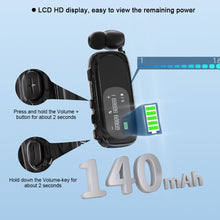 Load image into Gallery viewer, Clip-On Bluetooth Earphones Retractable Wireless Earphones With LCD Digital Display Ultra-Long Life Noise Cancelling Earphones
