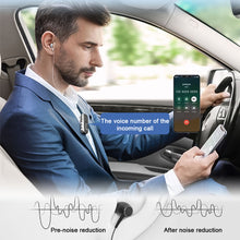 Load image into Gallery viewer, Clip-On Bluetooth Earphones Retractable Wireless Earphones With LCD Digital Display Ultra-Long Life Noise Cancelling Earphones
