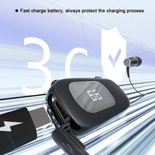 Load image into Gallery viewer, Clip-On Bluetooth Earphones Retractable Wireless Earphones With LCD Digital Display Ultra-Long Life Noise Cancelling Earphones
