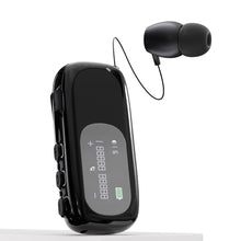Load image into Gallery viewer, Clip-On Bluetooth Earphones Retractable Wireless Earphones With LCD Digital Display Ultra-Long Life Noise Cancelling Earphones
