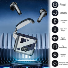 Load image into Gallery viewer, Mecha Style Wireless Bluetooth Headset With LED Digital Display Noise Cancelling Esports Sports Long Endurance Headphones
