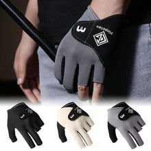 Load image into Gallery viewer, 1PC Fingerless Billiard Gloves For Left Hand Elastic Breathable Non-Slip Thin Snooker Gloves Self-Adhesive Cloth Fixed
