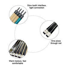 Load image into Gallery viewer, 1PC 146CM 1/2 Split Ash Billiard Cue 13MM Head Black 8 Pool Cue Wrap Grip Billiard Accessories
