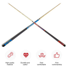 Load image into Gallery viewer, 1PC 146CM 1/2 Split Ash Billiard Cue 13MM Head Black 8 Pool Cue Wrap Grip Billiard Accessories
