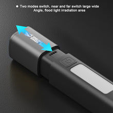 Load image into Gallery viewer, 1PC Multi-Function Telescopic Focus Long Range Flashlight COB Floodlight Side Camping Light With Hook Outdoor Portable Charging Bank

