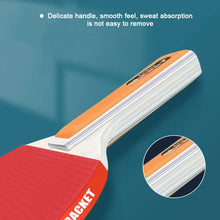 Load image into Gallery viewer, Table Tennis Racket Set Positive And Negative Particle Adhesive Beginner Training Equipment (2 Rackets +3 Balls)
