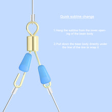Load image into Gallery viewer, 10PCS Anti-Winding Silicone Quick Furcation Sub-Line Clip Figure 8 Ring Connector Fishing Gear Accessories
