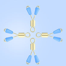 Load image into Gallery viewer, 10PCS Anti-Winding Silicone Quick Furcation Sub-Line Clip Figure 8 Ring Connector Fishing Gear Accessories
