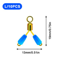 Load image into Gallery viewer, 10PCS Anti-Winding Silicone Quick Furcation Sub-Line Clip Figure 8 Ring Connector Fishing Gear Accessories

