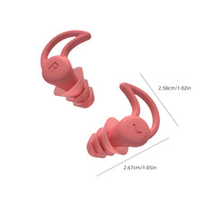 Load image into Gallery viewer, Three-layer Soft Silicone Noise Reduction Earplugs Comfortable Reusable Anti-Noise Soundproof Washable Sleeping Earplugs
