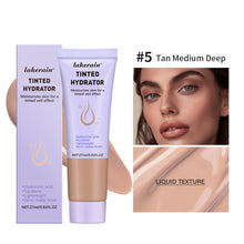 Load image into Gallery viewer, 5 Colors Tinted Moisturizer Waterproof Sweatproof Moisture Even Out Skin Tone Cover Blemishes Semi-matte Finish Facial Cream

