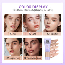 Load image into Gallery viewer, 5 Colors Tinted Moisturizer Waterproof Sweatproof Moisture Even Out Skin Tone Cover Blemishes Semi-matte Finish Facial Cream
