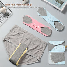 Load image into Gallery viewer, Adult Washable Cotton Pad Soft Comfortable Breathable Water Absorbing Anti-leakage Graphene Antibacterial Bacteriostatic Underpants Pad
