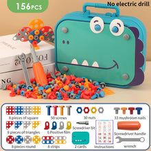 Load image into Gallery viewer, 156/211/351pcs Children's Toolbox Set Simulation Repair Tools Electric Drill Screwdriver Tool Kit Pretend Play Toy Plastic Toy
