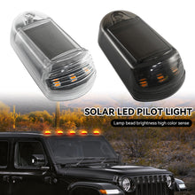 Load image into Gallery viewer, 1PC Car Roof Lights Solar Powered Flashing Lights Yellow or 7 Colors Cab Punch-Free Phone App Control Wireless Or Truck

