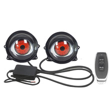 Load image into Gallery viewer, 3 Inch Car Dynamic Devil Eyes Lens Lights 12-36V Demon Red Eye Headlight Assembly Auto Retrofit Accessories
