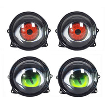 Load image into Gallery viewer, 3 Inch Car Dynamic Devil Eyes Lens Lights 12-36V Demon Red Eye Headlight Assembly Auto Retrofit Accessories
