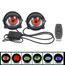 Load image into Gallery viewer, 3 Inch Car Dynamic Devil Eyes Lens Lights 12-36V Demon Red Eye Headlight Assembly Auto Retrofit Accessories
