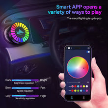 Load image into Gallery viewer, Intelligent Car Wireless Remote Control Aromatherapy Lamp APP Control Music Rhythm Light Air Freshener Atmosphere Light
