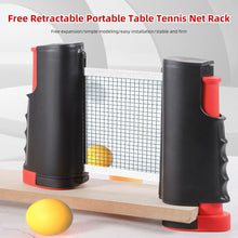 Load image into Gallery viewer, Portable Retractable Ping Pong Net Rack Anywhere Rack Replacement Outdoor Home Sports Table Tennis Net Exercise Accessories
