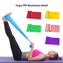 Load image into Gallery viewer, Colorful Yoga Resistance Band Long Training Stretch Bands for Physical Therapy Lower Body home Strength Elastic Exercise Bands

