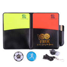 Load image into Gallery viewer, Football Referee Card Game Referee Patrol Flag Red And Yellow Card With Pencil Football Warning Card And Edge Picker
