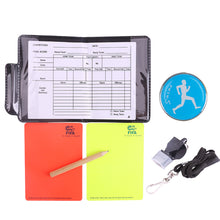 Load image into Gallery viewer, Football Referee Card Game Referee Patrol Flag Red And Yellow Card With Pencil Football Warning Card And Edge Picker
