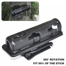 Load image into Gallery viewer, 360 Degree Rotating Tactical Baton Stand Plastic Black Telescopic Baton Holster Safe Defense Kit Equipment Tactical Accessories
