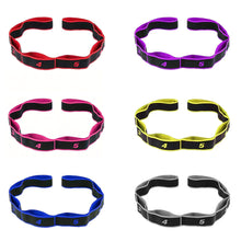 Load image into Gallery viewer, Adult High Elasticity Yoga Stretch Resistance Bands Multi-Segment Belt Yoga Assisted Stretching Belt Yoga Fitness Supply
