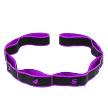 Load image into Gallery viewer, Adult High Elasticity Yoga Stretch Resistance Bands Multi-Segment Belt Yoga Assisted Stretching Belt Yoga Fitness Supply

