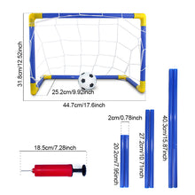 Load image into Gallery viewer, Indoor Outdoor Mini Folding Soccer Goal Net Plastic Football Post Frame Set Inflatable Kids Sport Toys For Indoor Outdoor Team Games
