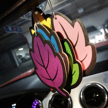 Load image into Gallery viewer, Car Air Freshener Perfume Pendants Vehicle Cartoon Leave Solid Fragrance Piece Auto Slice Aroma Rearview Mirror Ornament
