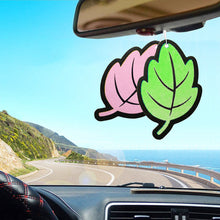 Load image into Gallery viewer, Car Air Freshener Perfume Pendants Vehicle Cartoon Leave Solid Fragrance Piece Auto Slice Aroma Rearview Mirror Ornament
