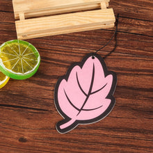 Load image into Gallery viewer, Car Air Freshener Perfume Pendants Vehicle Cartoon Leave Solid Fragrance Piece Auto Slice Aroma Rearview Mirror Ornament
