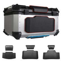 Load image into Gallery viewer, Universal Self-adhesive Motorcycle Passenger Backrest Back Pad Shockproof Moto Rear Top Case Box Luggage Cushion
