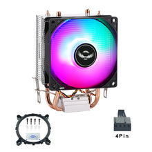 Load image into Gallery viewer, 6/4/2 Heatpipes RGB CPU Cooler Radiator Silent PWM 4/3PIN For Intel LGA775/1150/1151/1155/1156/1356/1366/1200/1700 Ventilador
