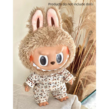 Load image into Gallery viewer, Large and Small Labubu Spring Autumn Pajama Set Fashionable Exquisite Keychain Doll Clothes Set Dolls Decoration Accessories
