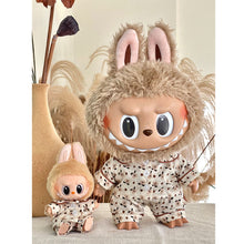 Load image into Gallery viewer, Large and Small Labubu Spring Autumn Pajama Set Fashionable Exquisite Keychain Doll Clothes Set Dolls Decoration Accessories
