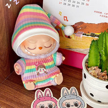 Load image into Gallery viewer, Exquisite Fashionable Jumpsuit Hat Set Mini Cute Doll Replacement Clothes Dolls Decoration Accessories for 15/17cm Labubu Doll

