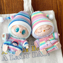 Load image into Gallery viewer, Exquisite Fashionable Jumpsuit Hat Set Mini Cute Doll Replacement Clothes Dolls Decoration Accessories for 15/17cm Labubu Doll
