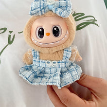 Load image into Gallery viewer, Pearl Bow Dress Set Mini Fashionable Keychain Doll Clothes Cute Exquisite Dolls Decoration Accessories for 15/17CM Labubu Doll

