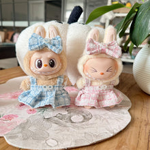 Load image into Gallery viewer, Pearl Bow Dress Set Mini Fashionable Keychain Doll Clothes Cute Exquisite Dolls Decoration Accessories for 15/17CM Labubu Doll
