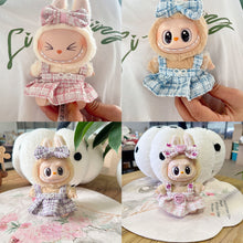 Load image into Gallery viewer, Pearl Bow Dress Set Mini Fashionable Keychain Doll Clothes Cute Exquisite Dolls Decoration Accessories for 15/17CM Labubu Doll
