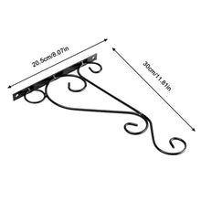 Load image into Gallery viewer, Metal Lantern Flower Basket Feeder Hook Home Bird Street Lamp Bracket Outdoor Hook Metal Wall Hanging Basket Hook
